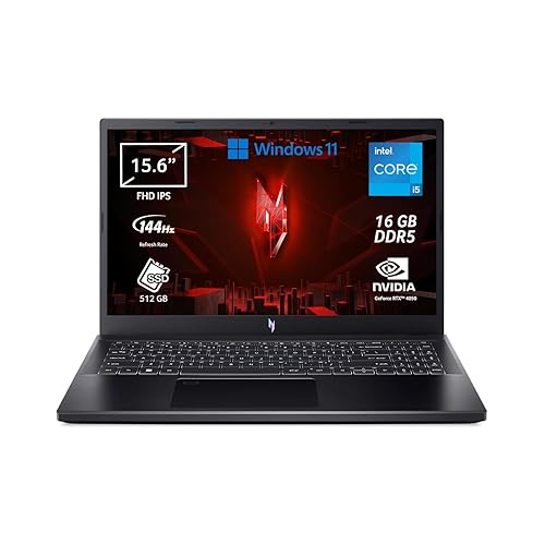 Immagine del prodotto Acer Nitro V 15 ANV15-51-5673 Notebook Gaming, Processore Intel Core i5-13420H, Ram 16 GB DDR5, 512 GB SSD, Display 15.6'' FHD IPS 144 Hz LED LCD, NVIDIA GeForce RTX 4050 6 GB, Windows 11 Home