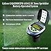 Galcon 61042 DC Zone Sprinkler System Battery Operated programmable, Digital Smart Irrigation Controller for Lawns & Gardens (4 valves + Master) Watering Timers Off-Grid GAJ4S0002P0