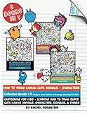 How to Draw Kawaii Cute Animals + Characters Collection Books 1-3: Cartooning for Kids + Learning...