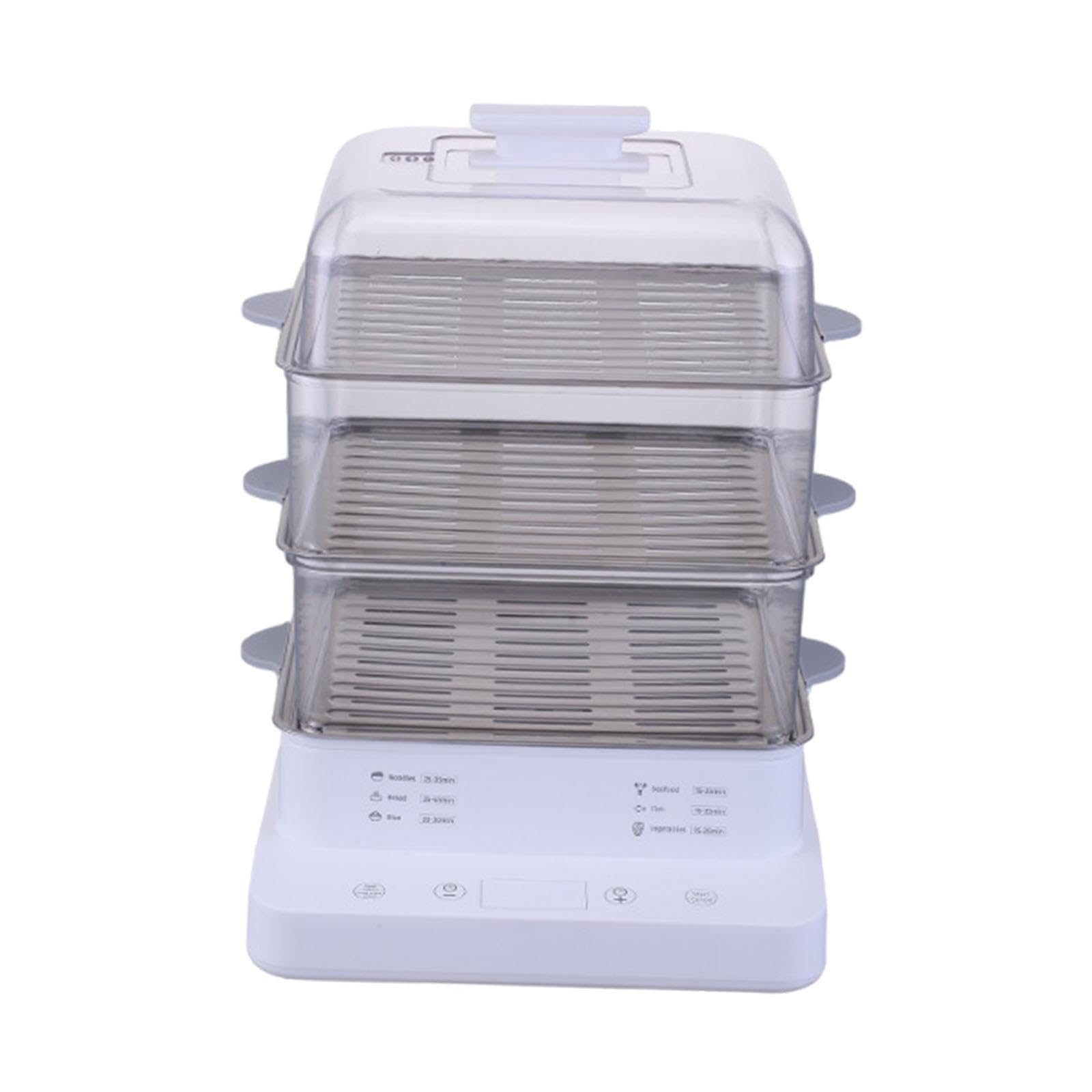 3 Tier Electric Food Steamer Egg Cooker Rice Cooker for Meats Grains Chicken-image-45