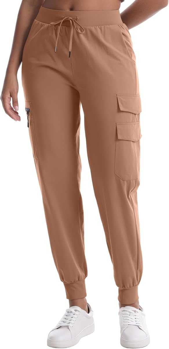 Women's Lightweight Cargo Hiking Pants with 5 Pockets Water Resistant | Quick Dry Stretch for Casual Travel Camping Athletic Workout