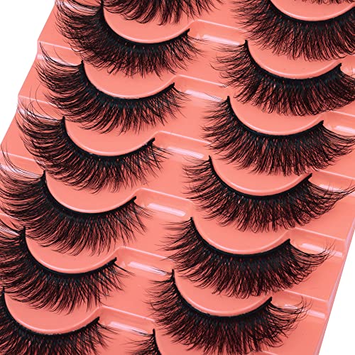 False Eyelashes Natural Cat Eye Lashes Mink 3D Wispy Eyelashes Extension 16Mm Strip Fake Eyelashes By Winifred #TOP1