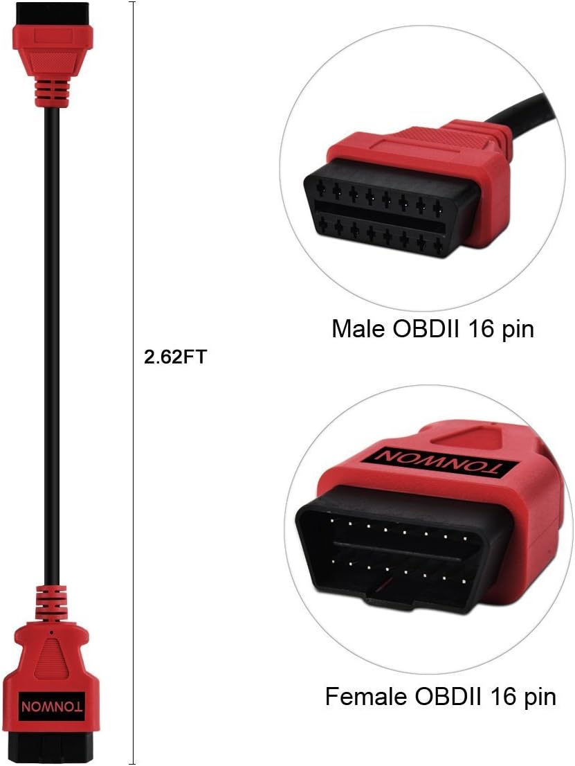 TONWON Car WiFi OBD 2, OBD2 Car Code Reader Scan Tool Scanner Adapter Check Engine Light Diagnostic Tool for iOS & Android