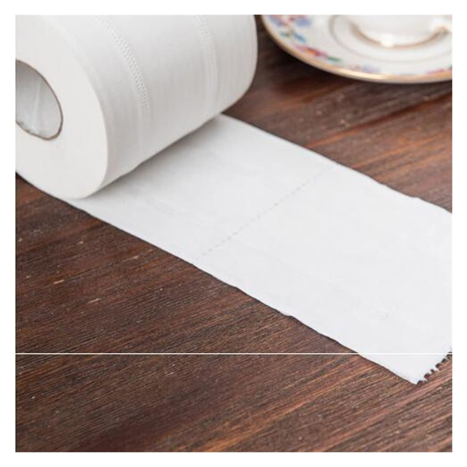 VSOLS Papel higiénico Rollo de Rollo de tigadura Rollo de Rollo de 10 Toallas de Papel 4 Pliegues Papel higiénico for el hogar del hogar Papel higiénico Papel higiénico (Color : White)