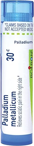 Boiron Palladium Metallicum 30C para el dolor ciático en el costado - 80 pellets