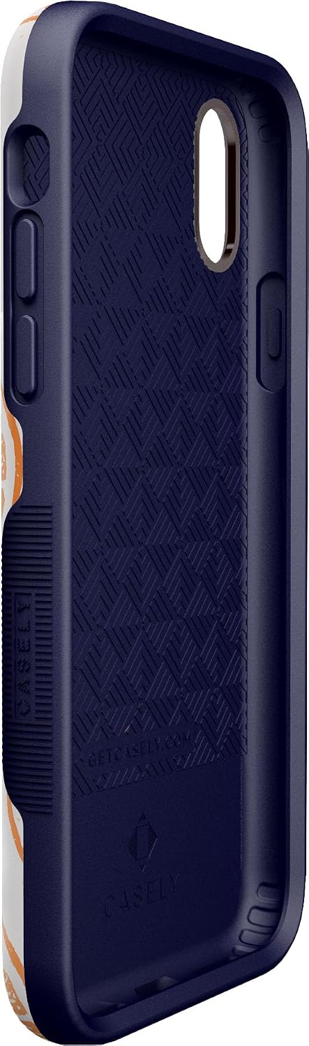 Casely iPhone X/XS Case | Main Squeeze | Orange Stamped | Bold Protective Design