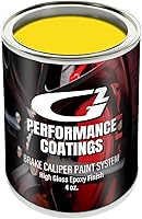 Vista 6 de G2 Sistema de juego de pintura para pinzas de freno de alta temperatura amarillo G2161