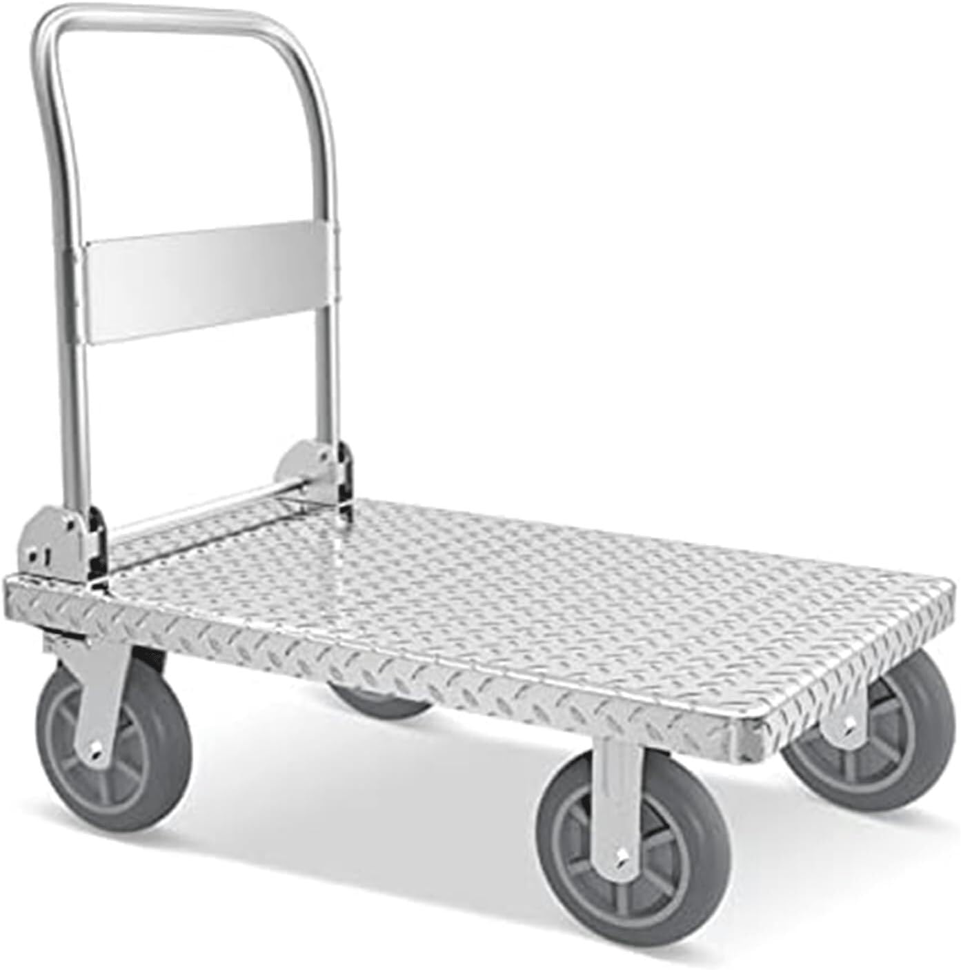 Carrello a pianale Carrello Pieghevole Ruote da 5 Pollici Carrello a pianale Carrello Mobile di carico Carrello a pianale Portatile