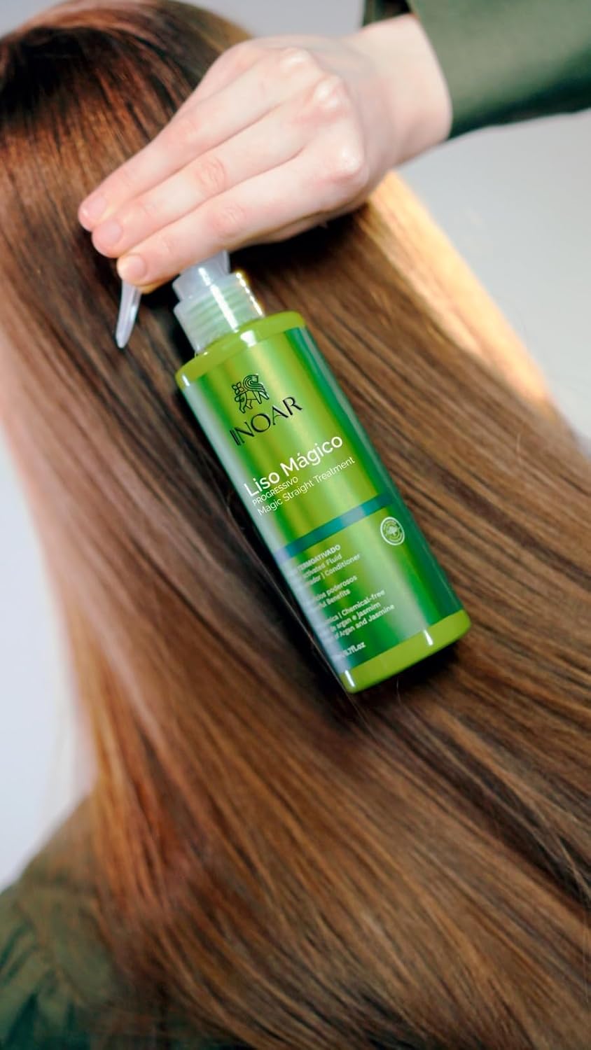 Inoar, Fluido Termoativado Inoar Liso Mágico, Efeito Liso Instantâneo, Proteção Térmica, Antifrizz, Sem Enxágue - 200ml Inoar, Fluido Termoativado Inoar Liso Mágico, Efeito Liso Instantâneo, Proteção Térmica, Antifrizz, Sem Enxágue - 200ml