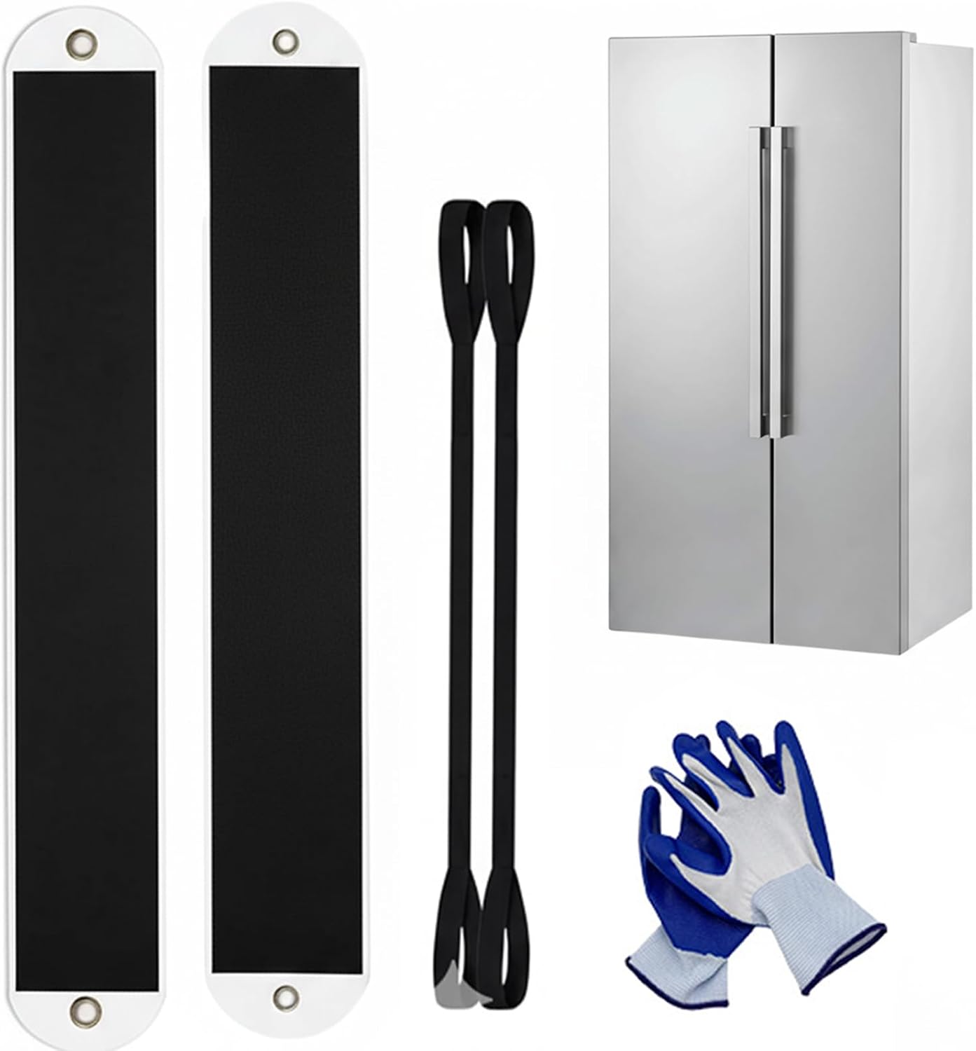 Furniture Sliders for Heavy Duty Use, 2-Pack Non-Scratch Furniture Pads, 550lbs Capacity Appliance Slider for Hardwood Floors and Carpet, 4ft Length, Includes Gloves for Easy Moving