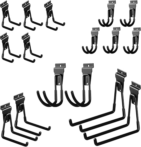 Miniatura 8 de Ganchos para colgar en la pared de listones, accesorios de Slatwall, surtido de ganchos de pared de listones, ganchos y ganchos resistentes