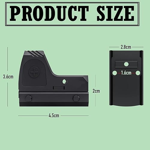 Miniatura 3 de Soporte de alcance para pistola de alta resistencia, compatible con pistolas Sig Sauer 226 229 220 P250 Sig Pro + pistola micro compacta punto rojo