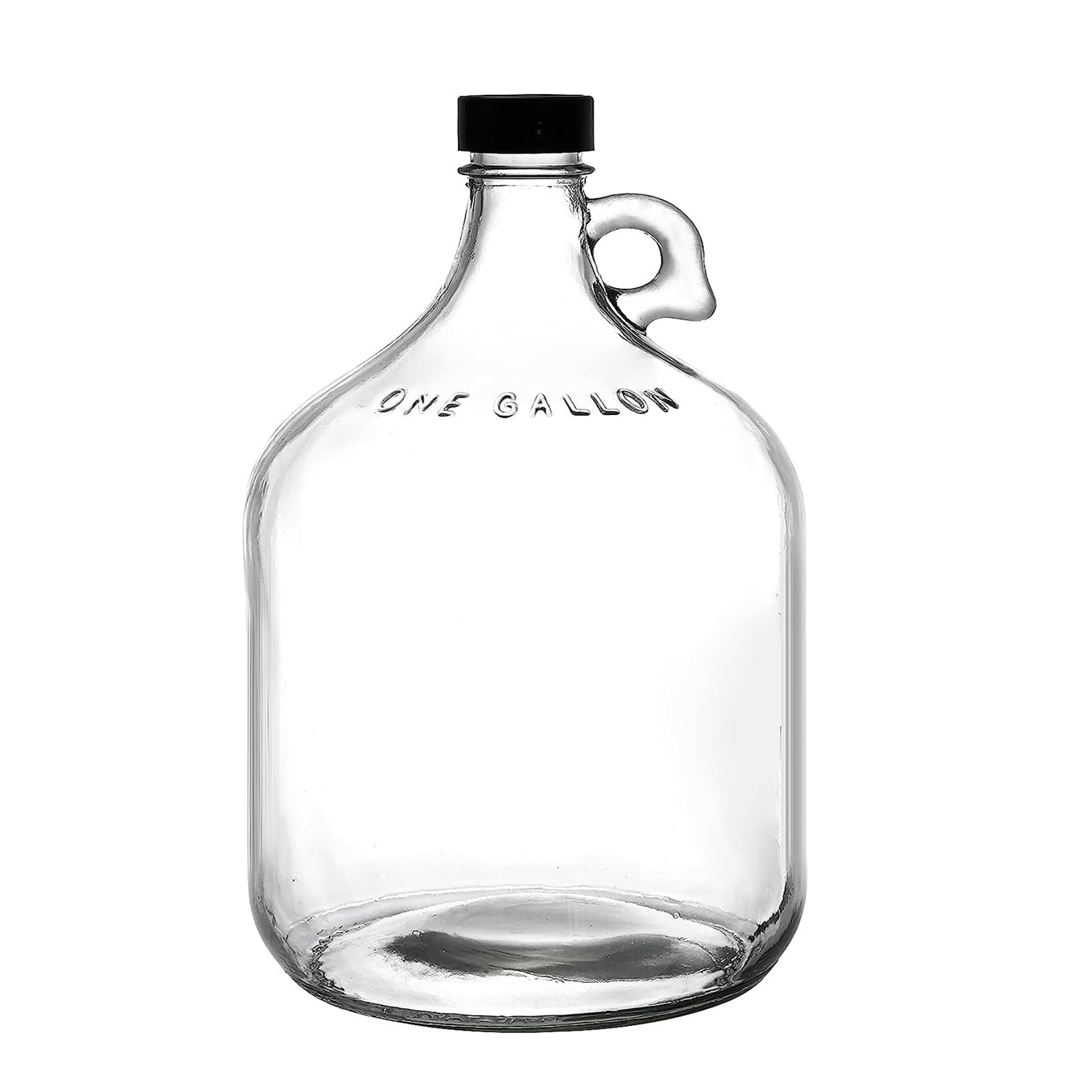 ANZAGA Jarras de Vidrio de 1 galón, Jarra de fermentación Grande de 128 OZ con Tapa sellada, Botella Carboy para cultivador de Vino con asa
