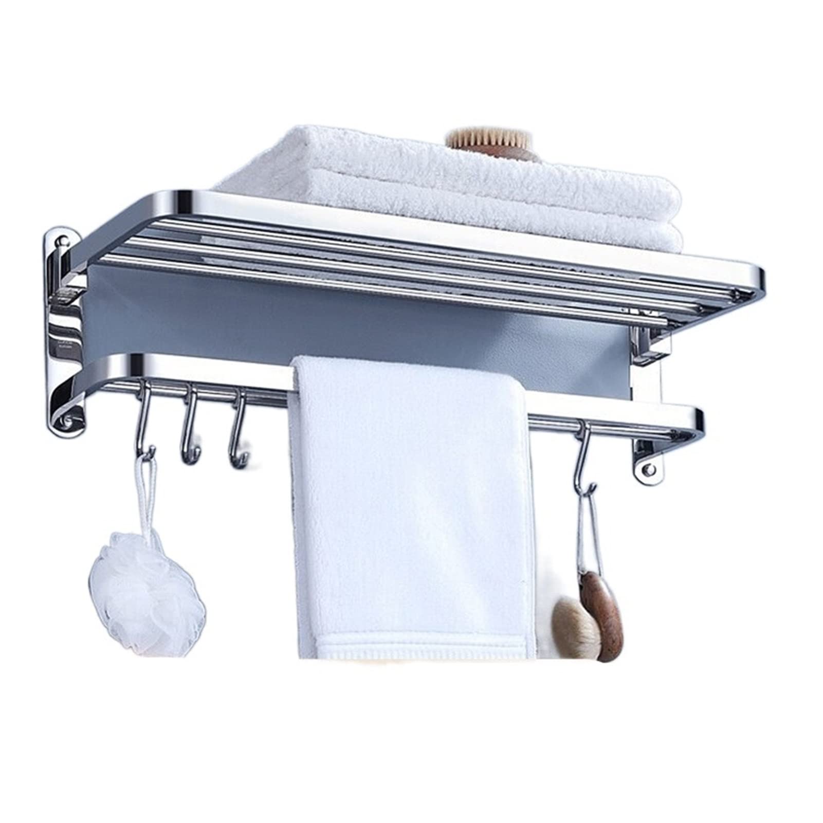 asdchZen Universal Shower Storage Rack Stainless Steel Towel Rack Bath Towel Rack Bathroom Accessories Bathroom Bathroom Storage-Onecolor-80Cm,Onecolor-80cm