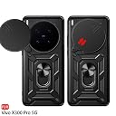TheGiftKart Tough Armor Bumper Back Cover Case for Vivo X300 Pro 5G | Rotating Camera Cover, Kickstand & Ring Holder | 360 Degree Protection Back Cover Case for Vivo X300 Pro 5G (PC & TPU, Black) gallery image