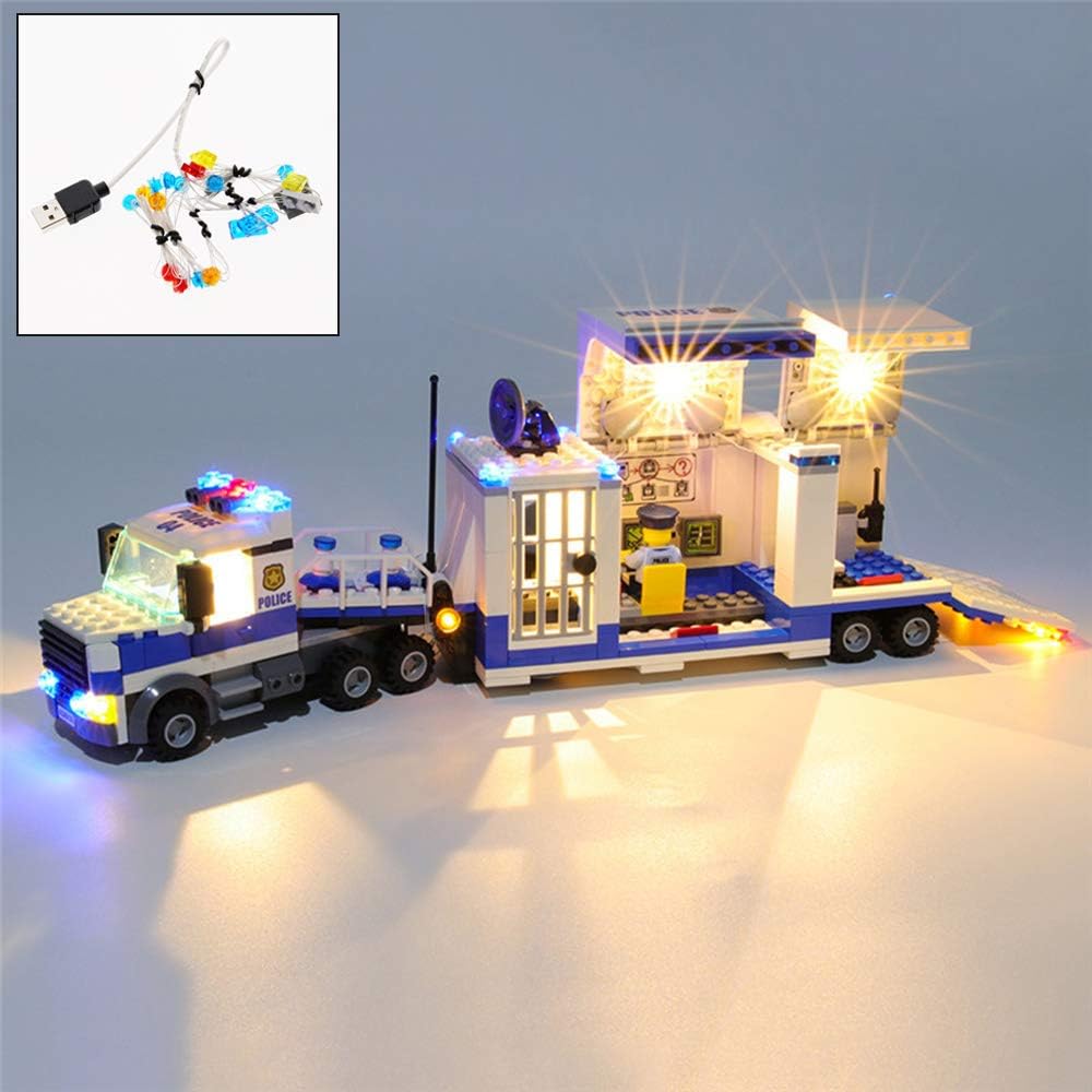 QJXF USB Light Set Compatible avec Lego City Police Mobile Station Command  Center Toy Truck 60139, Kit D'éclairage LED pour Les Blocs De Bâtiments  (Non Inclus Modèle) : Amazon.fr: Jeux et Jouets