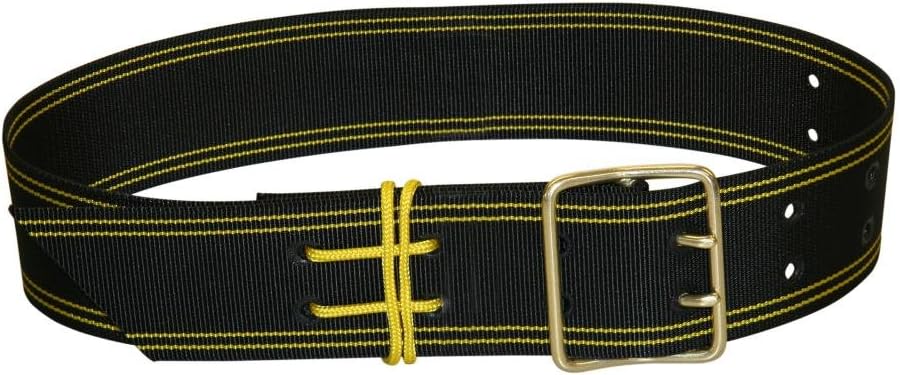 Bell Strap Pe, 2 Pins, with cable, black/yellow 50MMX120 CM