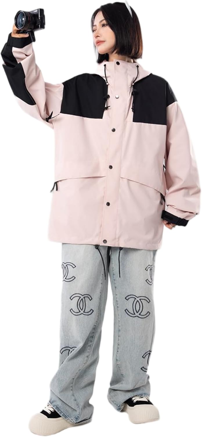 Unisex Hooded Water Resistant 3 In 1 Outdoor Jacket With Detachable Inner Layer For All Season Wear