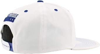 ZHATS NHL Unisex-Adult NHL Officially Licensed Adjustable Snapback Hat Flat Bill Z11 Pop White