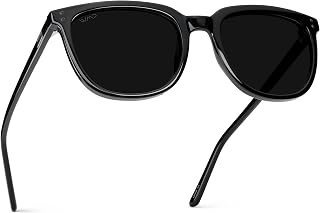 WearMe Pro Abner Men's Polarized Sunglasses, Retro Flat Square Style, UV400