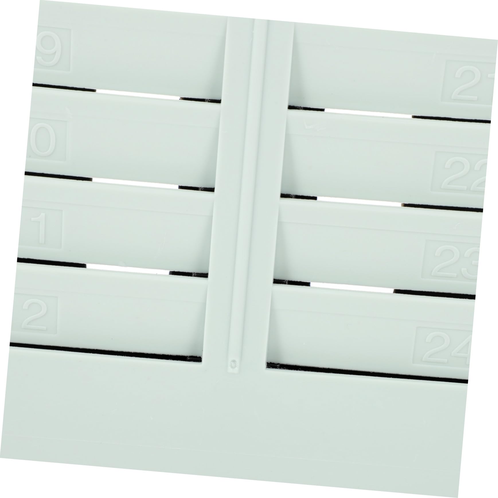 BESTonZON Porta Tessere di Presenza da Parete in Plastica Sicura, Rack Multi-Slot per Schede Timbratura Ufficio, Supporto Compatto Installazione a Parete per Gestione Cartellini Presenza