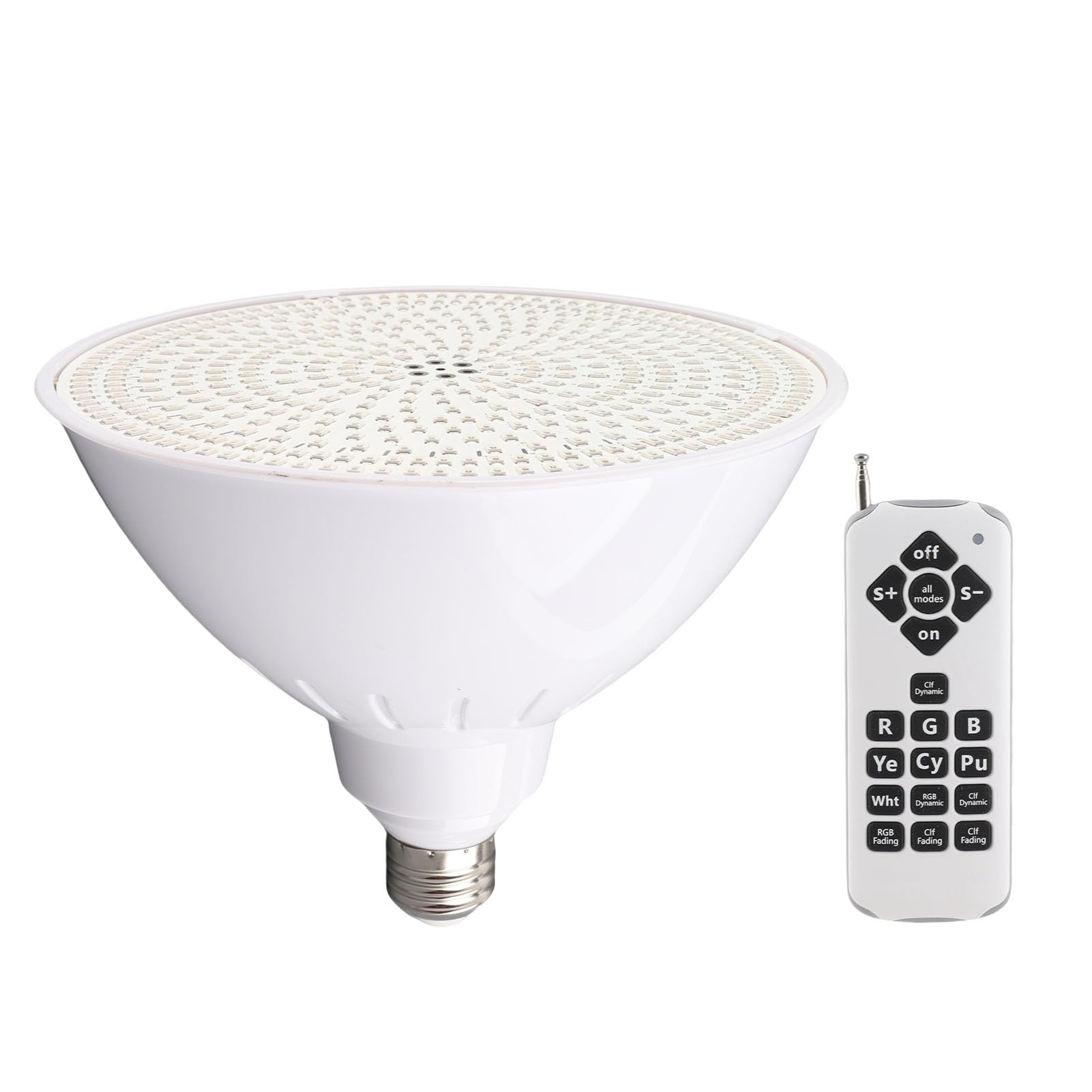 YWBL-WH Schwimmbadleuchte, LED-Schwimmbadleuchte, Glühbirne, Unterwasserlampe für Par38, Par56, Lichtquelle, E27-Schraube, Unterwasserleuchten, Teichleuchten (45W)