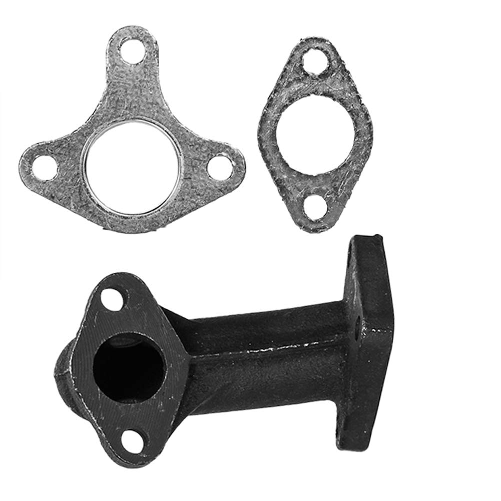 Muffler Exhaust Assemblée avec tuyau d'exhaust Stud Bolt Nuts Gasket Kit compatible avec les moteurs Honda 11HP 13HP GX340 GX390
