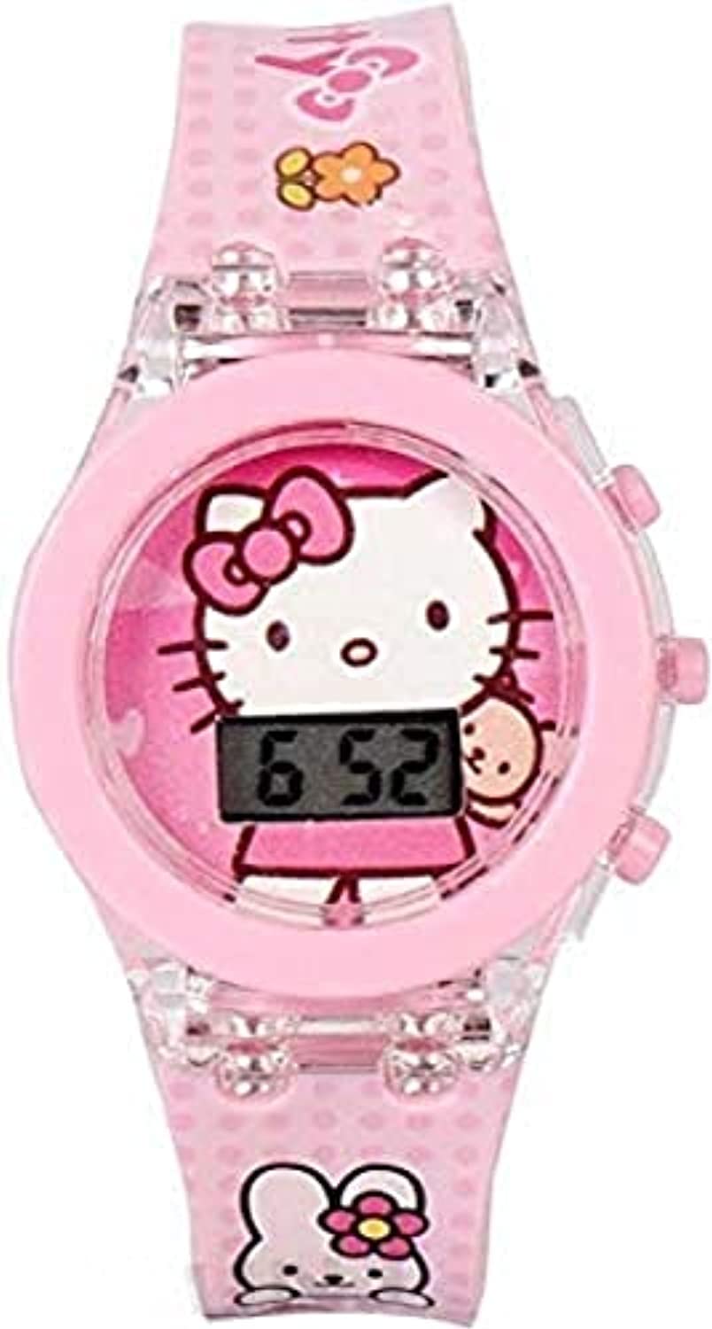 DEVIL Digital Hello Kitty Round Shape Pink Led Light Glowing Watch for Girls Kids (B09THCL8LP) Amazon Price History, Amazon Price Tracker