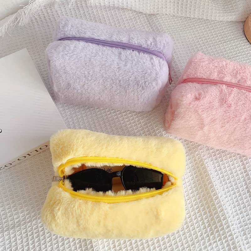 Miniatura 3 de Pequeña bolsa de cosméticos bonita bolsa de maquillaje Y2k, bolsa de maquillaje estética Y2k, bolsa de cosméticos para bolso (amarillo)
