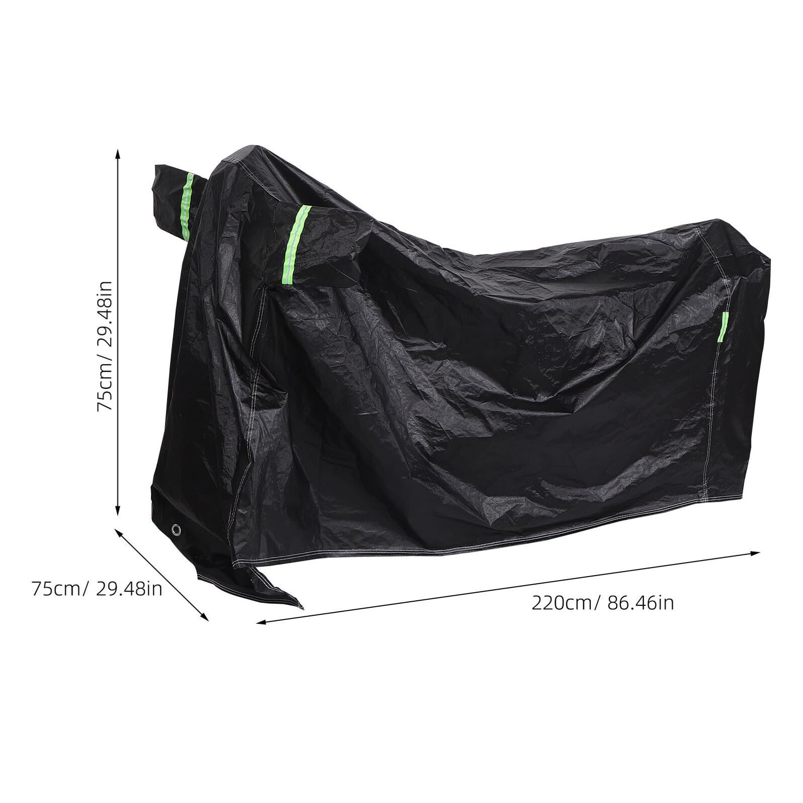 Healvian Telo Coprimoto Oxford 2xl Extra Large con Rivestimento UV e Striscia Riflettente, Copertura Antipolvere per Moto da Esterno, Resistente alle Intemperie e Facile da Trasportare