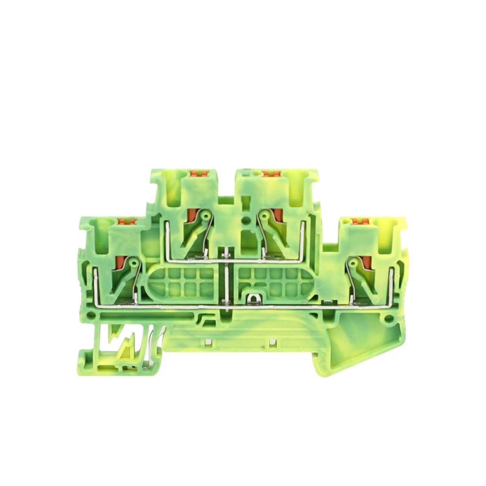 Morsettiera di terra a doppio livello PTTB 2.5-PE per guida DIN da 2,5 mm², cavo di terra a due strati, 5/10 unità(10 Pcs)