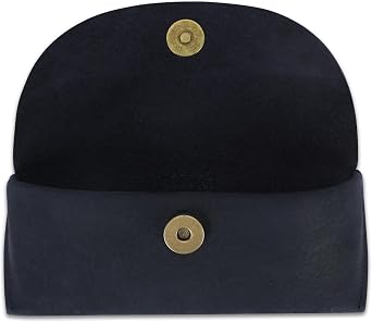 Leather Sunglasses Case Genuine Leather Eyeglass Case Soft Glasses Pouch Reading Glasses Case for Men & Women