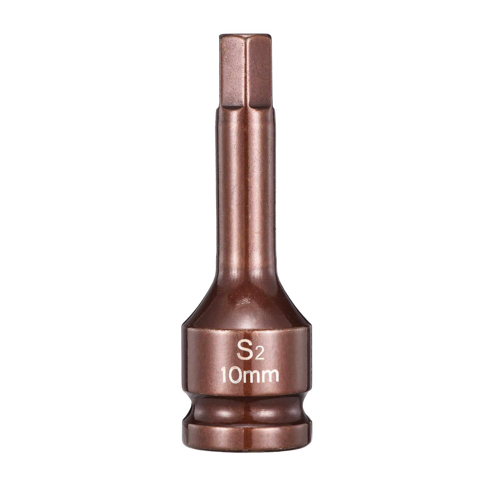 sourcing map Impact Hex Bit Socket 1/2" Drive 10H (10mm) Hex Bits 3" Length S2 Steel Metric Impact Wrench Socket Adapter Tool for Automotive Repair Industrial Construction and Home DIY