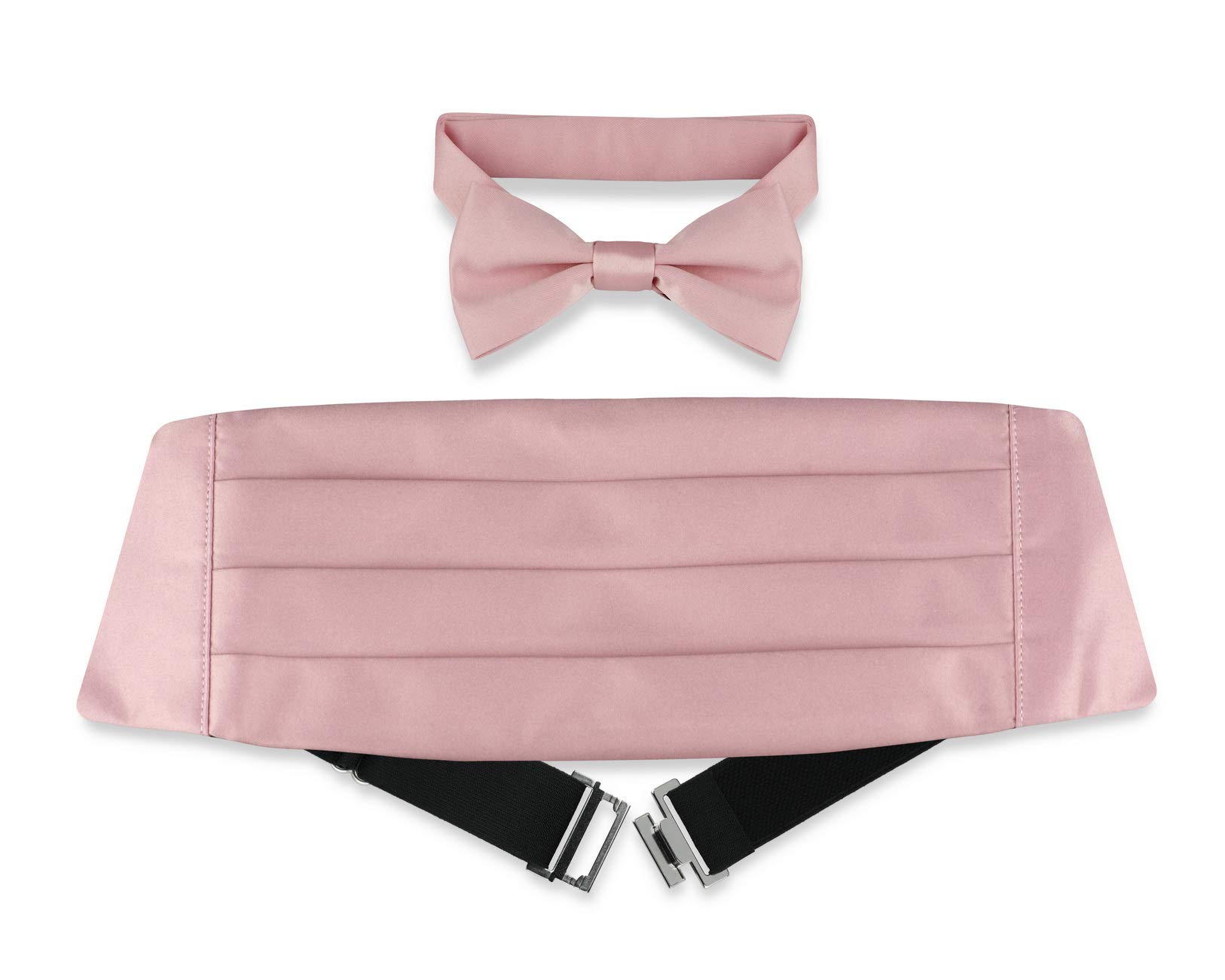 Mens Vesuvio Napoli Gold Silk Bow Tie With Cummerbund Set NEW