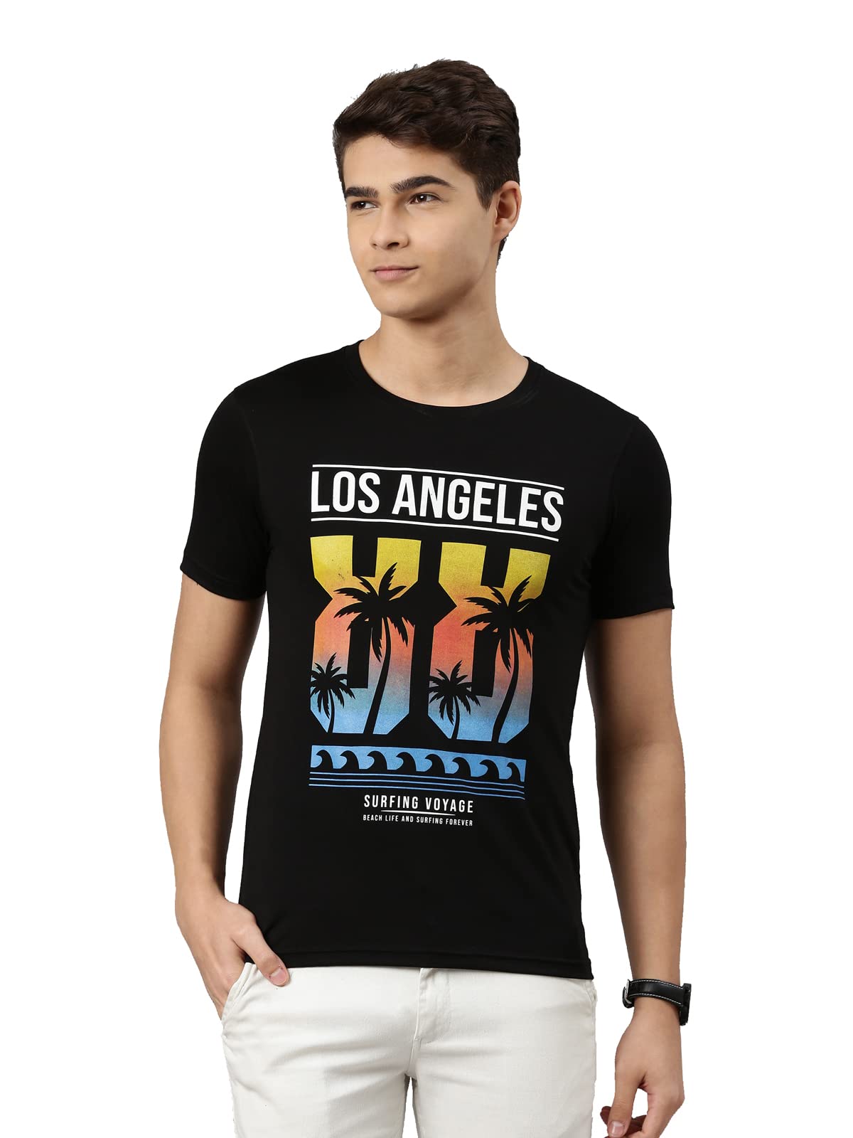 Dixcy Scott Mens Printed Regular Fit Short Sleeve Cotton Damian