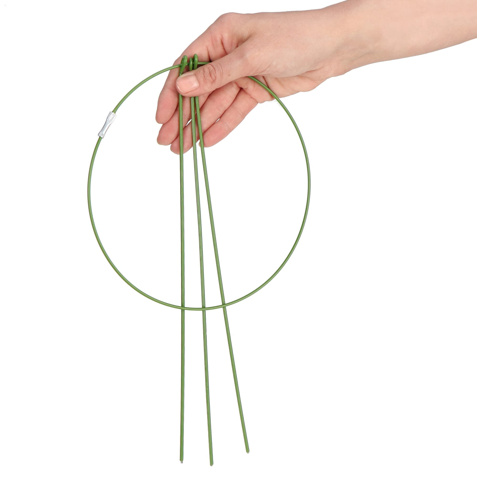 COM-FOUR® 6x Podstawka na kwiaty i byliny 28 cm - Okragly wspornik do krzewów - Wspornik do krzewów na kwiaty, donice i byliny - Ø 18 cm