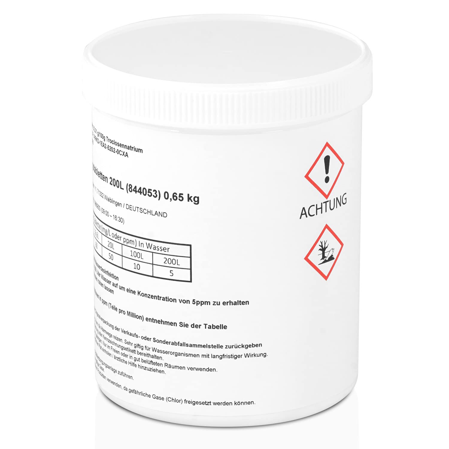 Wicked Chili Wassertank Reiniger Wohnmobil (200 Tabletten) - Tankvolumen 20 bis 40.000 Liter - Frischwassertank Reiniger - hochwirksamer Tankreiniger zur Entkeimung und Notfall Trinkwasser Erzeugung