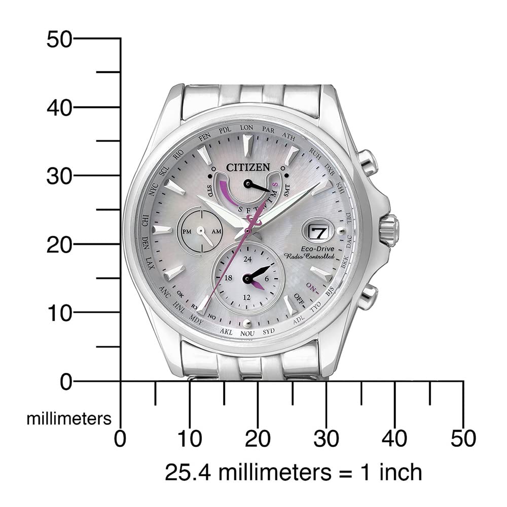 Citizen Reloj Dial Multi para Mujeres de Eco-Drive con Correa en Acero Inoxidable