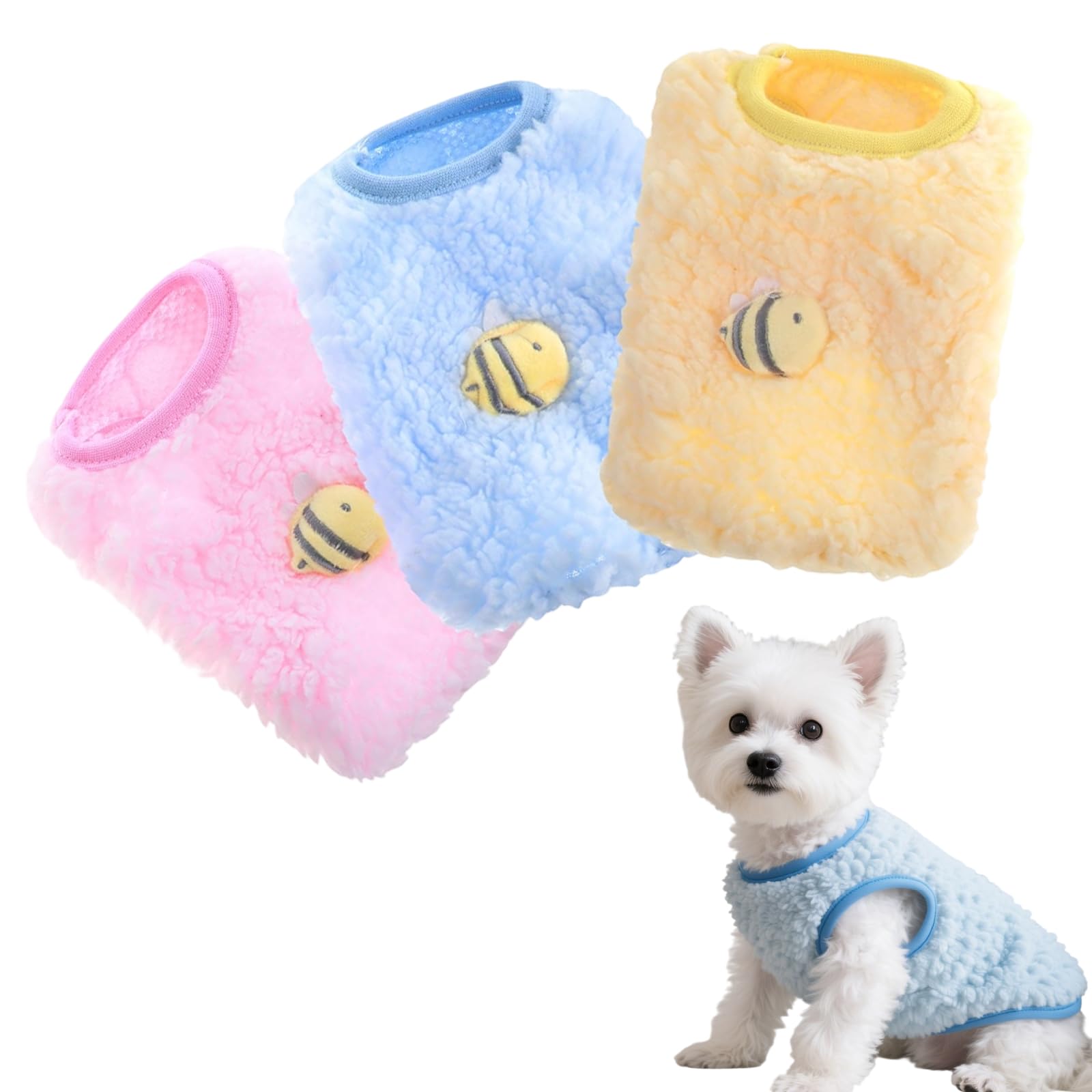 3Pcs Dog Clothes for Small Dogs Soft Chihuahua Clothes