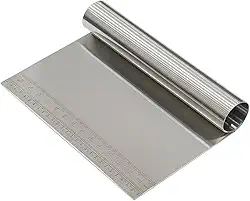 Espatula para Confeitaria Inox Cortar Raspar Confeitar Temperar Dividir Chocolate Bolo Com Régua15 CM Leve e De Fácil Manuseio Antiaderente