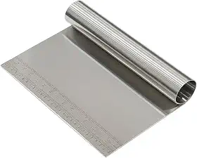 Espatula para Confeitaria Inox Cortar Raspar Confeitar Temperar Dividir Chocolate Bolo Com Régua15 CM Leve e De Fácil Manuseio Antiaderente