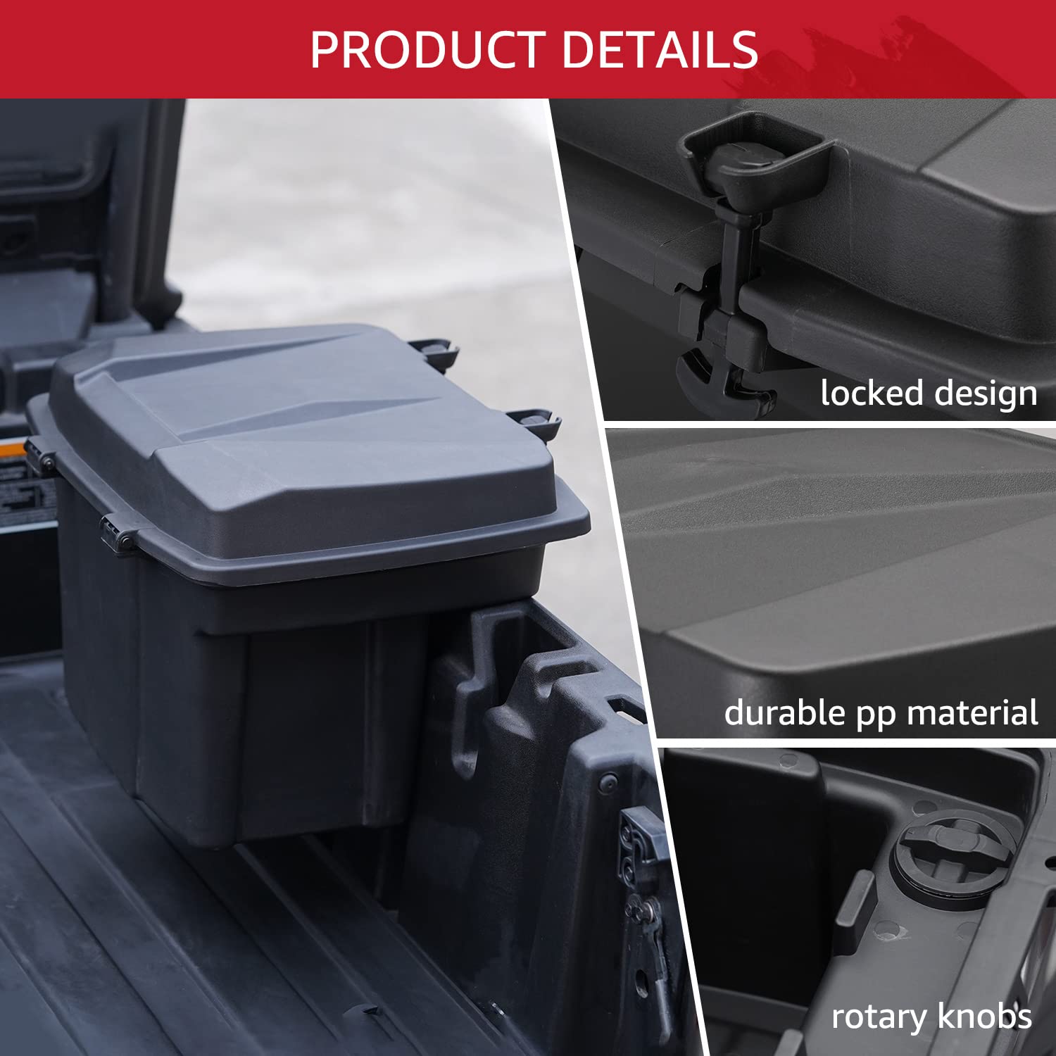 HAKA TOUGH Caja de almacenamiento Defender HD8 HD10 Bed Tool Storage Box OEM nuevo #715003028