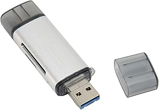 Micro USB Memory Card Reader Portable Office Micro Storage Card Reader USB C USB 2.0 Micro USB Memory Card Reader Dual Card Slots for OS X System