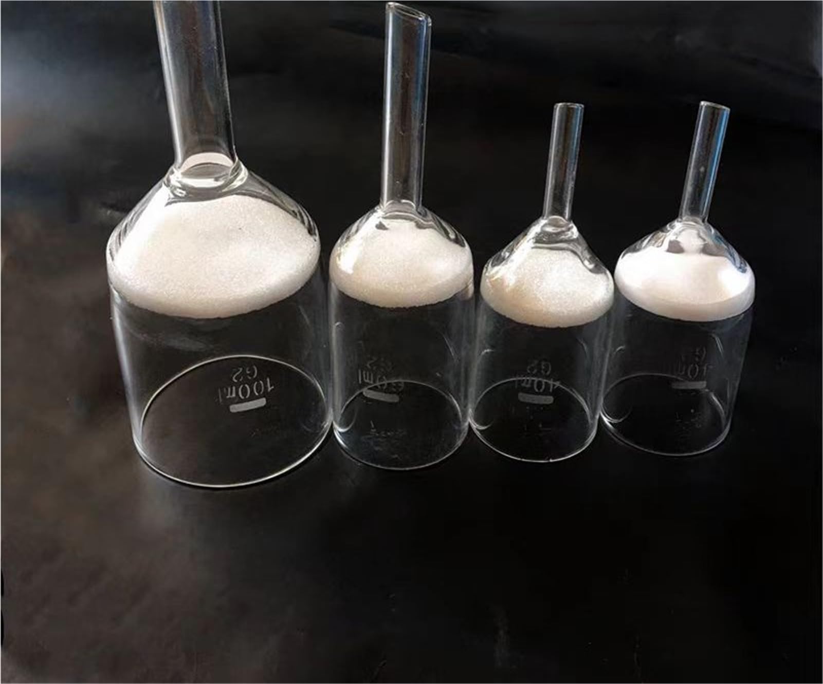 Embudo Buchner de Laboratorio G3 de 35ml a 1000ml, Filtro Grueso, Embudo sinterizado con núcleo de for cristalería de Laboratorio (G1/G2/G4/G5 reemplazable), 1 Unidad(500ml) | 500ml