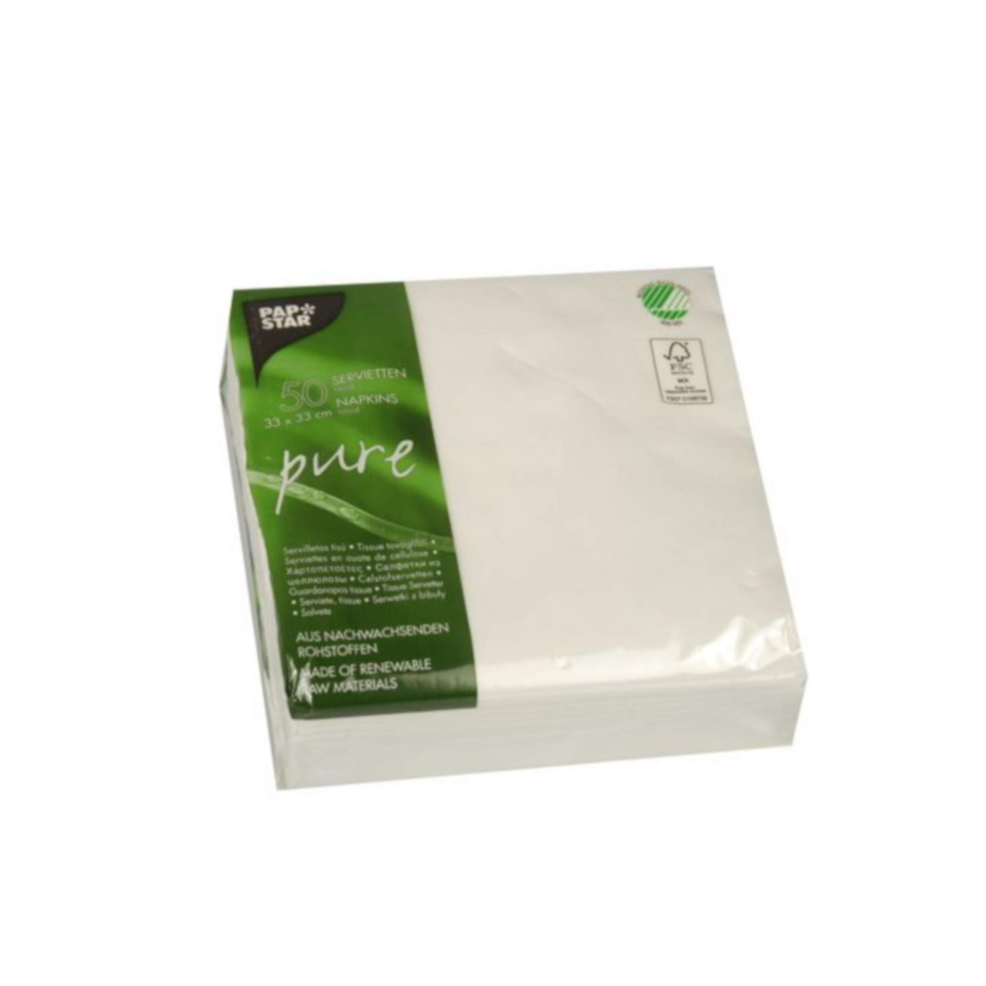 PAPSTAR "Pure, biologisch abbaubar (Komplett-Set, 400teilig)