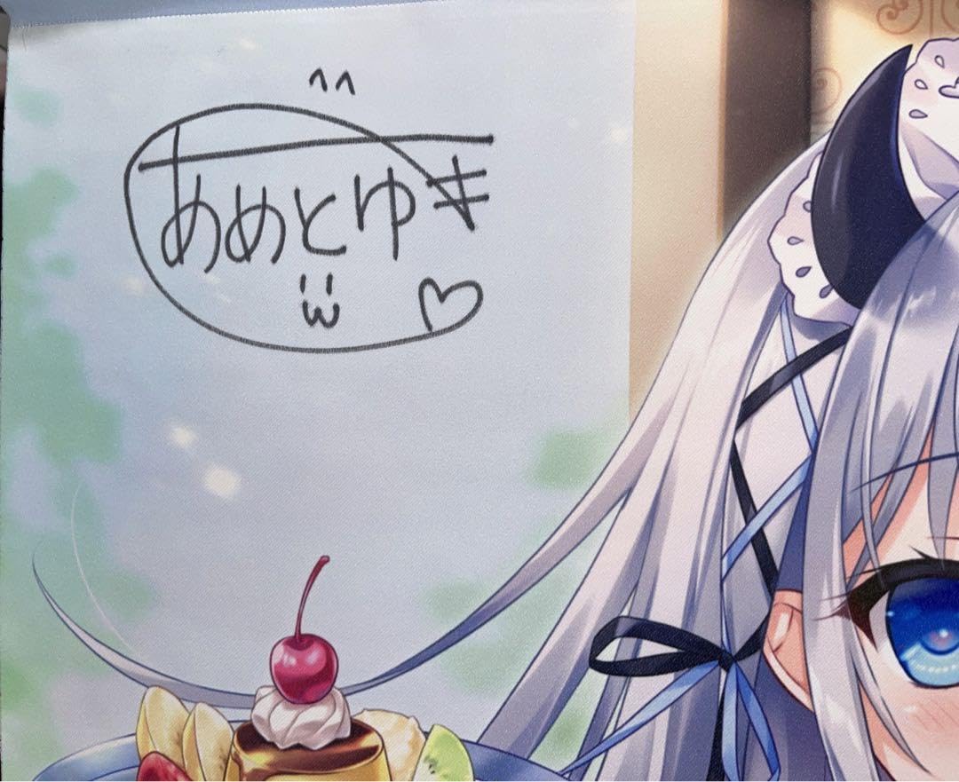 Amazon.co.jp: あめとゆき 直筆サイン タペストリー 支援者特典 : おもちゃ