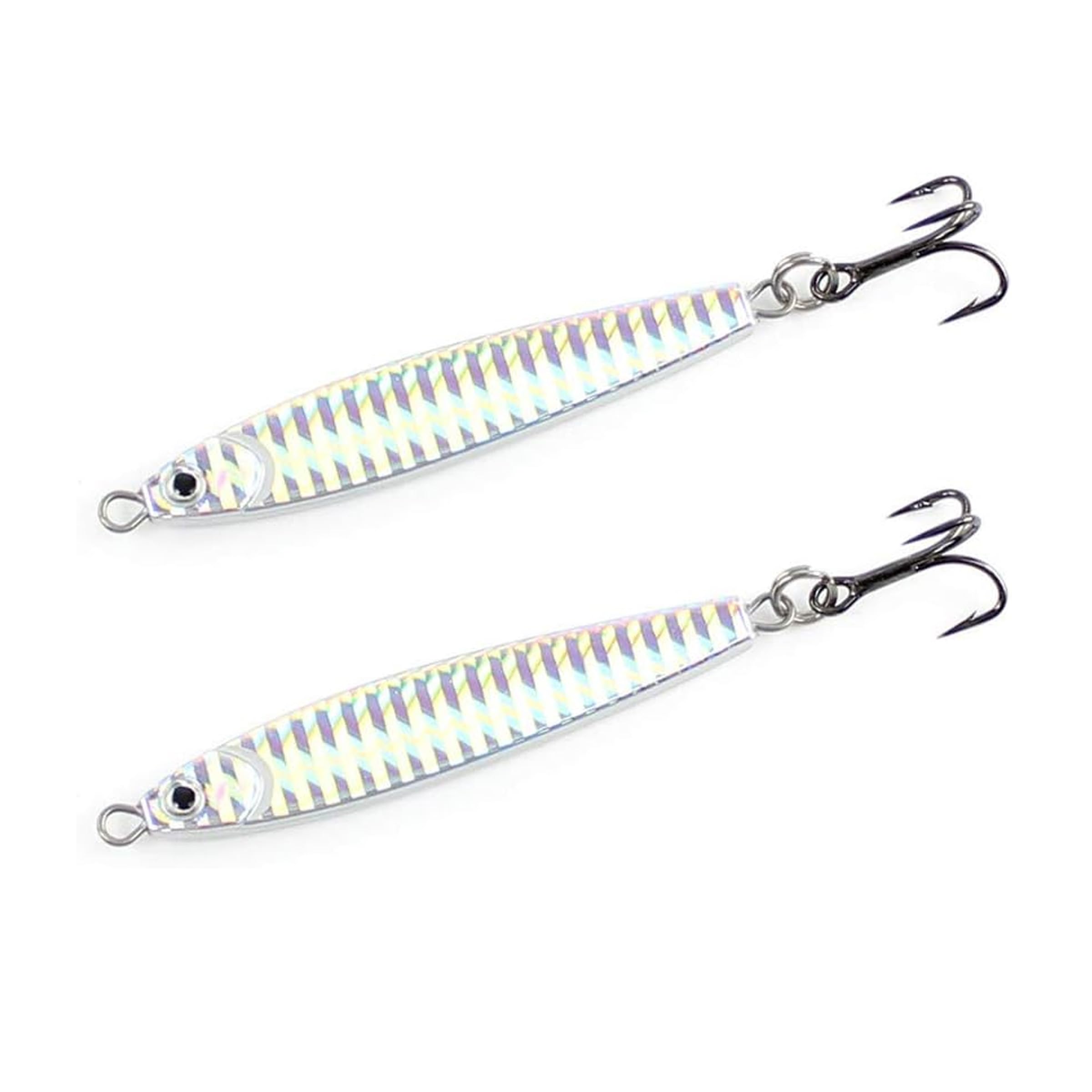ClarkspoonStick Jig 2 Pack | Clarkspoon | Bonito Albies Bluefish Mullet and More (Silver Flash)