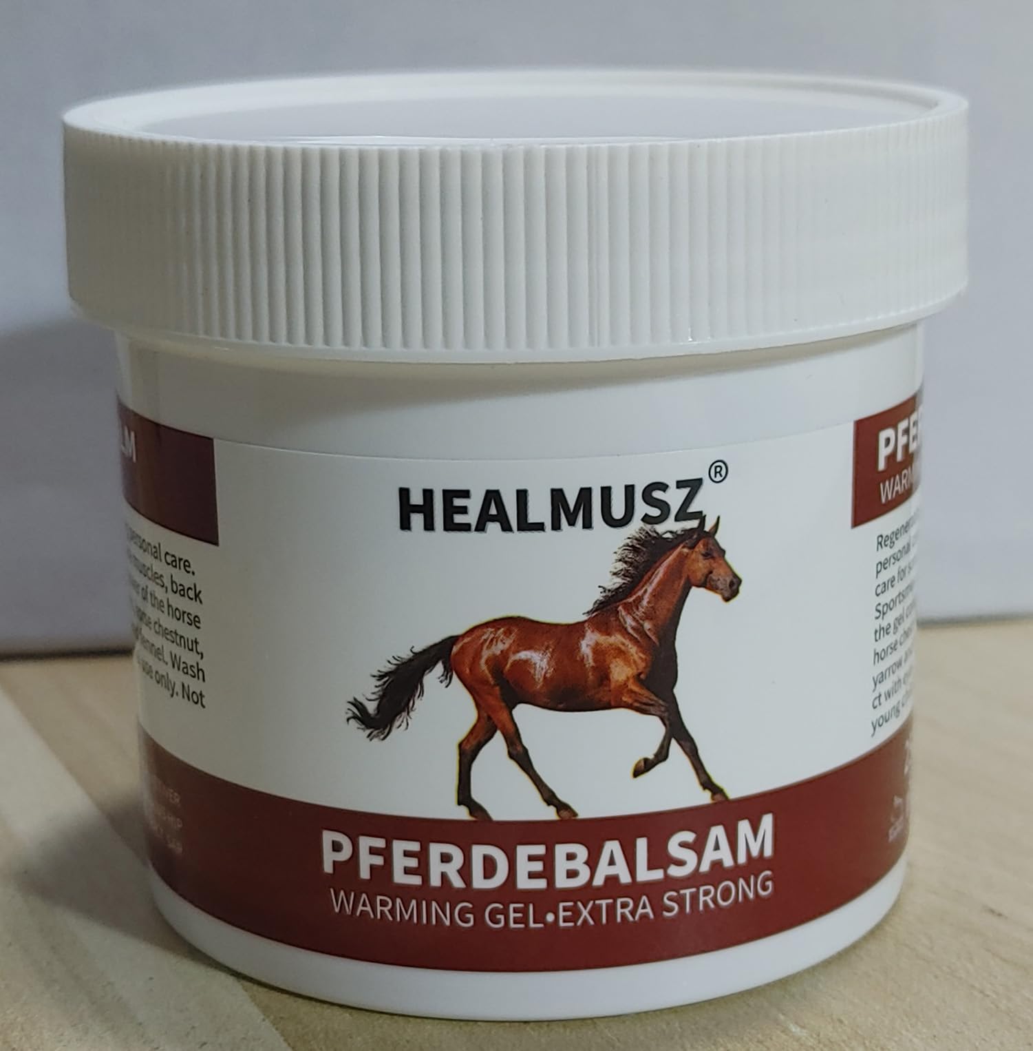 Pferdebalsam Gel Horse Balm, Extra Strength Warming Massage Gel 8.8 oz, with Horse Chestnut and Safflower Extract, Joint & Muscle Soothing Support
