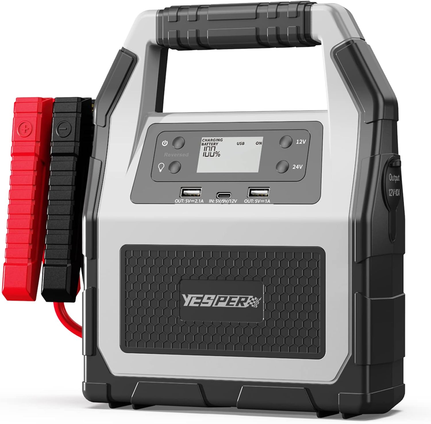 YESPER 12V/24V Car Jump Starter, 6000A Peak 4.1 lbs