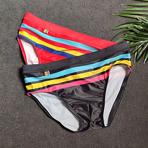 UXH Men's Swimming Briefs Sexy Swimwear Brand Swim Trunks Sexy Low Waist Boxers4